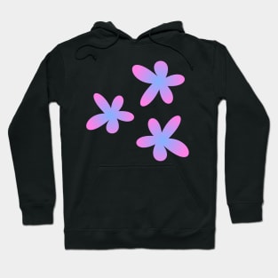 Beautiful pink blue floral pattern Hoodie